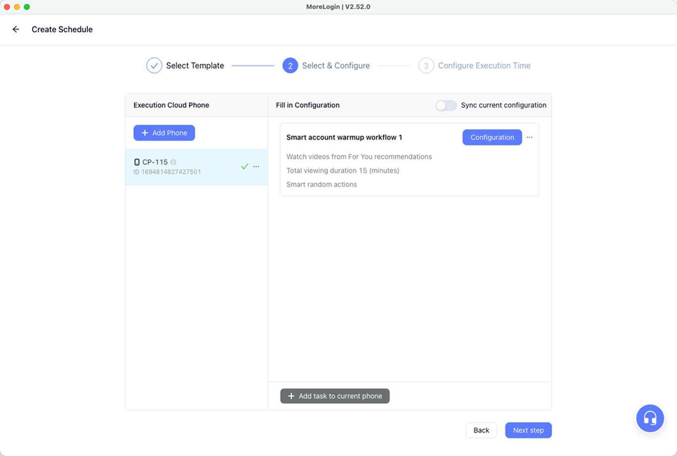 Select & Configure